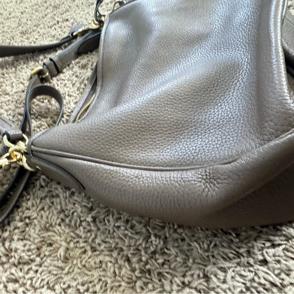 Coach Taupe Leather Shoulder Bag - Picture 2 of 4